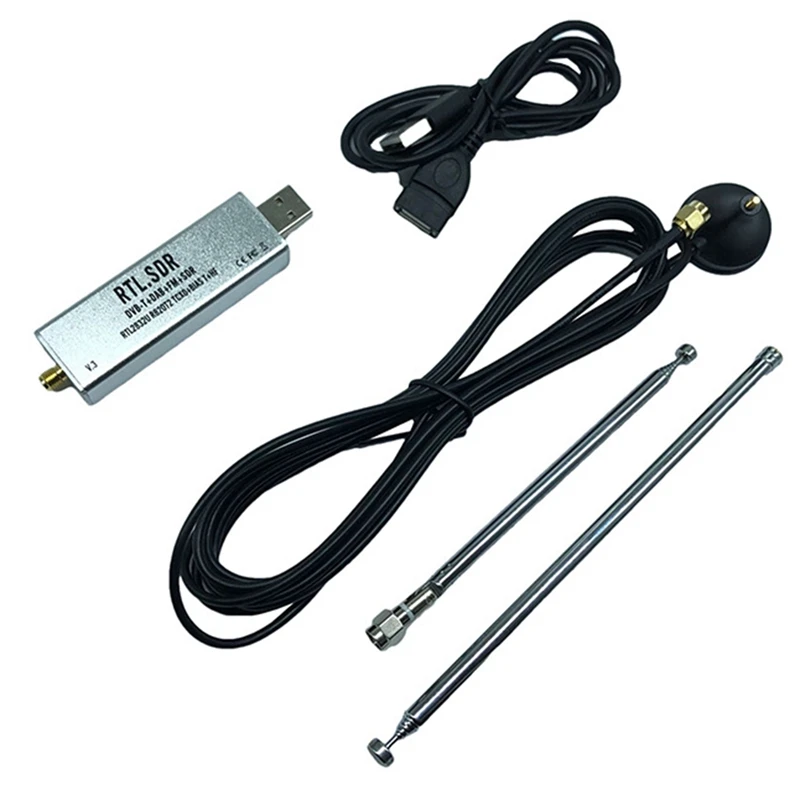 

V3 RTL2832U 1PPM TCXO HF Bias Tee SMA программно определяемое радио металлический + пластиковый SMA ключ с антенной RTL SDR V3 R820T2 RTL2832U