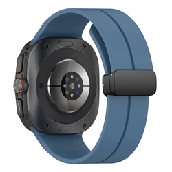 Enhanced Silicone Magnetic Buckle Band for Smartwatches - No Gaps Design (Starry Blue)