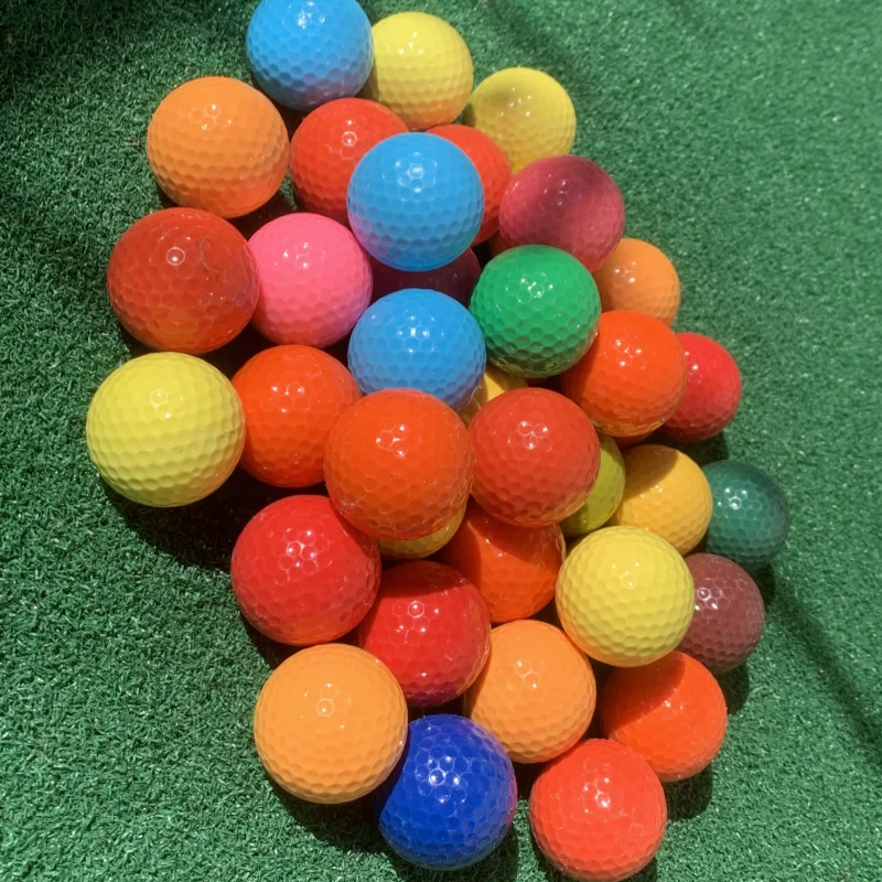 12 colored golf balls, factory tail goods, golf competition balls, two-layer balls, long-distance balls, random colors