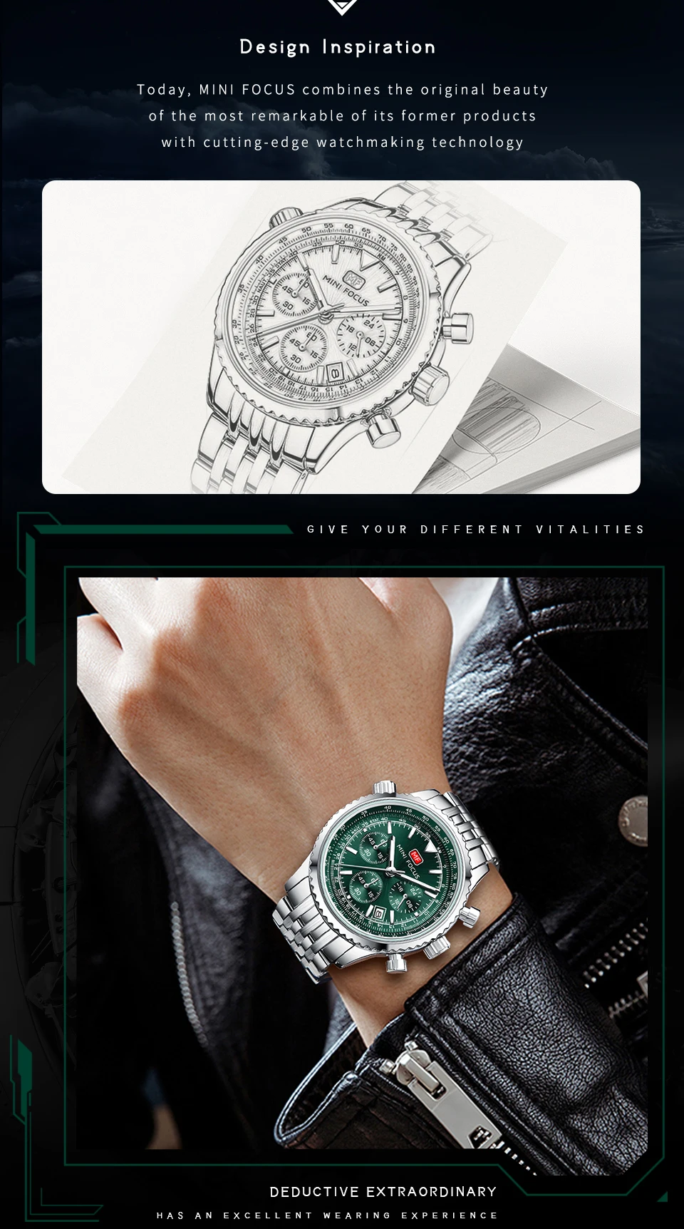 MINI FOCUS Quarzuhr für Herren, wasserdicht_voghion.com