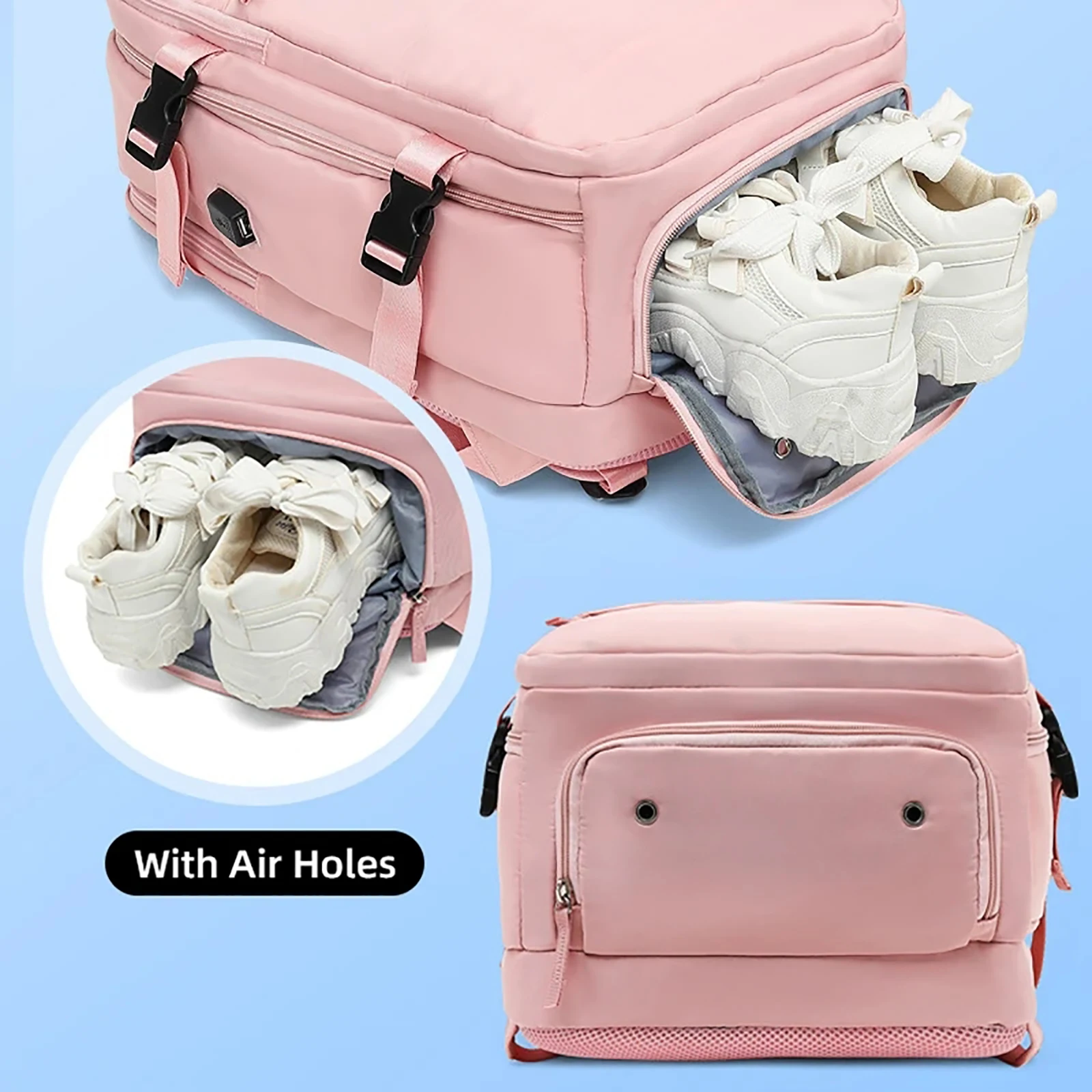 Zaino da viaggio grande per donna bagaglio multifunzionale borse  impermeabili leggere Notebook aereo valigia da donna zaini - AliExpress