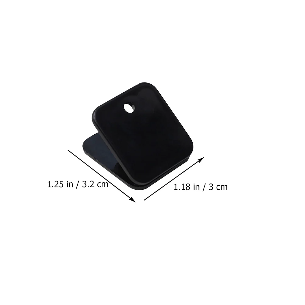 12 Pcs Square Folder Students Paper Clamps Document Sorting Paperclips Crisper Plastic Files