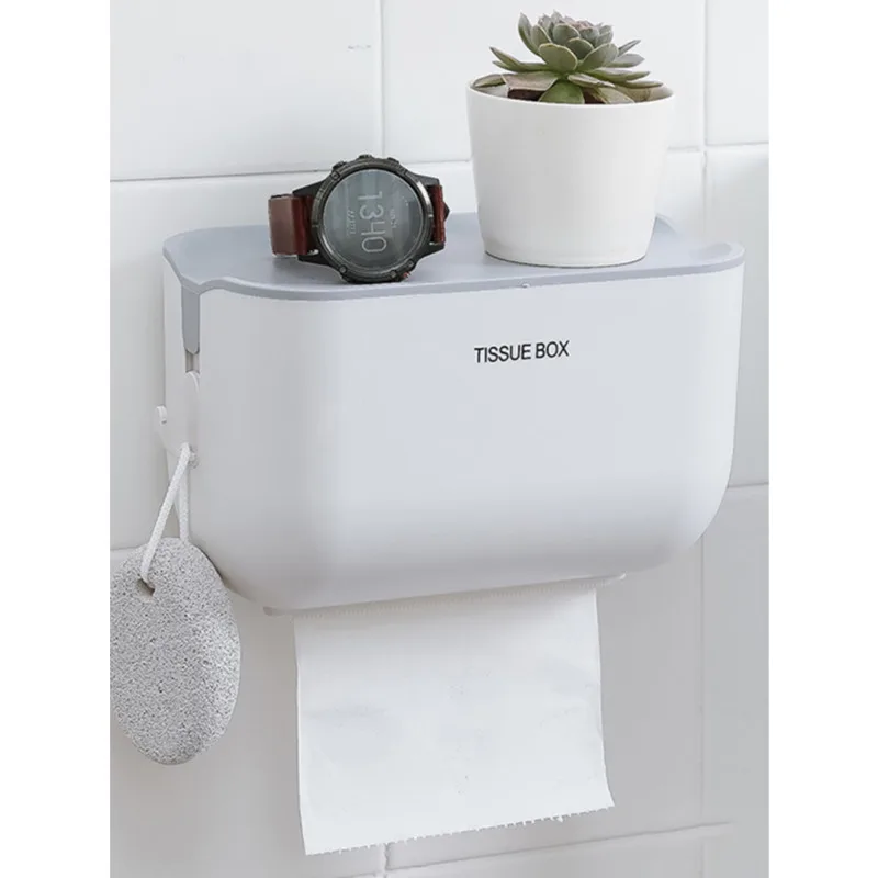 

Toilet Tissue Box, Perforated Free, Waterproof Wall Mounted Roll Paper, Multifunctional Paper Drawer, Household Toilet Supplies