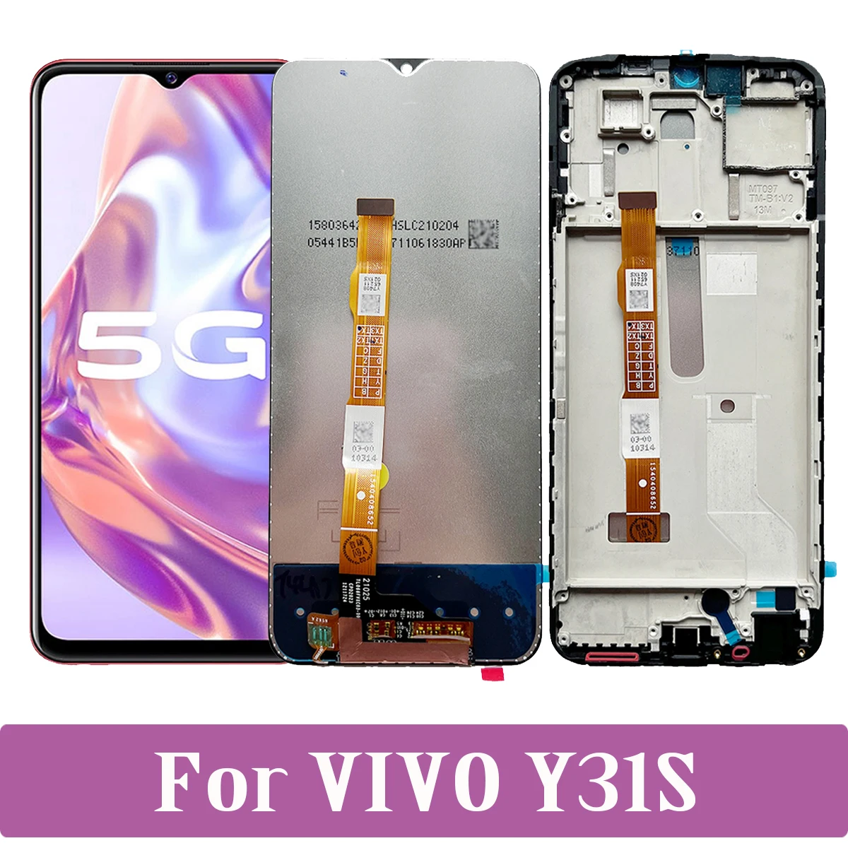 

Original 6.58" For VIVO Y31S 5G V2054A LCD Display Touch Screen Replacement Digitizer Panel Assembly