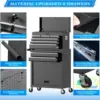 8-Drawer High Capacity Rolling Tool Chest Detachable Tool Box with Lock Movable Tool Chest Chest with Wheels Heavy 2