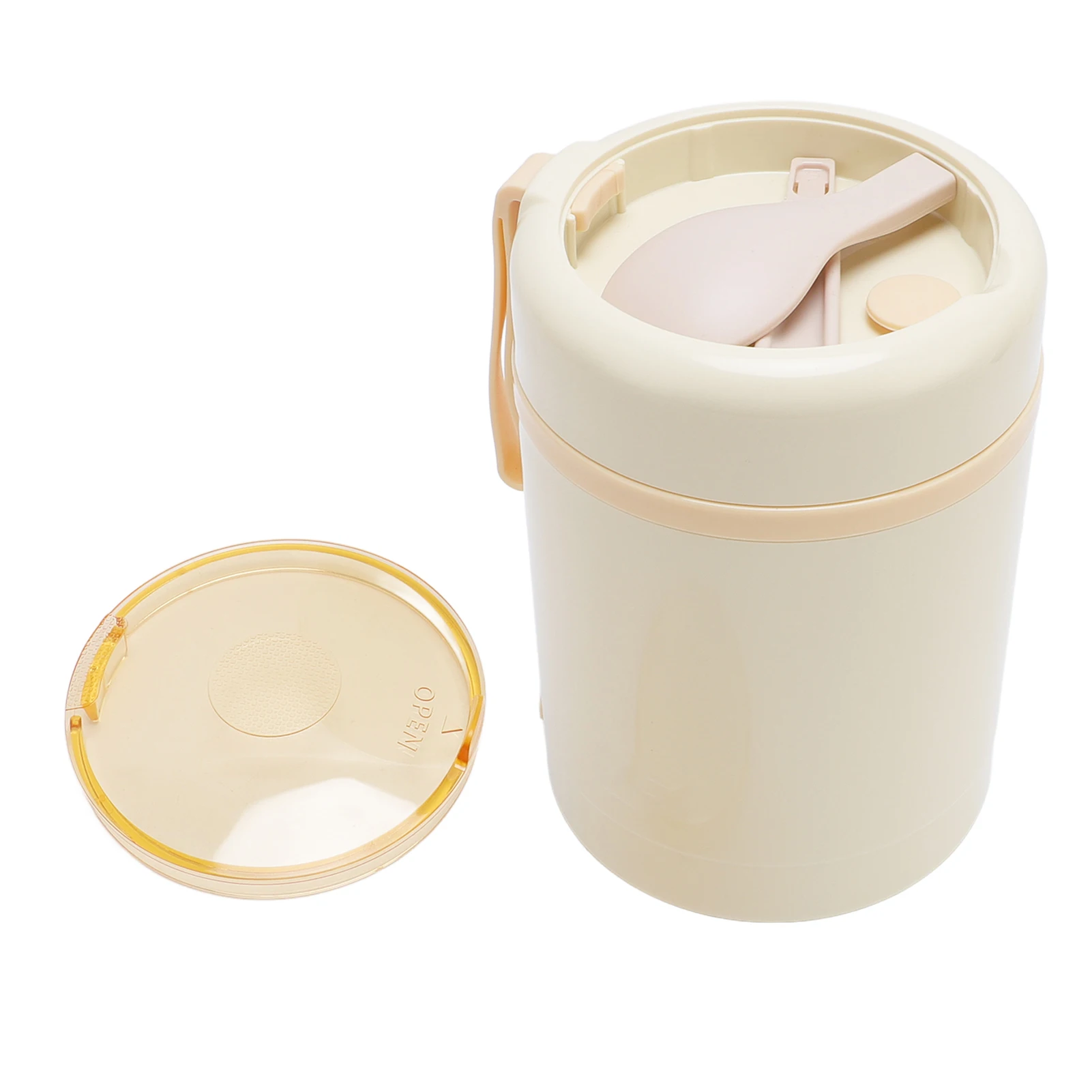 Electric Lunch Box Food Warmer 304 Stainless Steel 60°C Constant Temp Leakproof 600ml USB Insulated Food Jar with Spoon 2