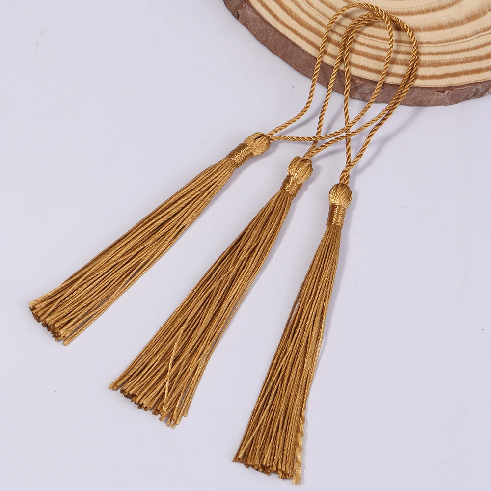 30 stücke 13 cm Hängenden Seil Polyester Quaste Fringe Weiche Flossy Quaste Für DIY Lesezeichen Schlüsselbund Anhänger Schmuck Machen zubehör – Detail 25
