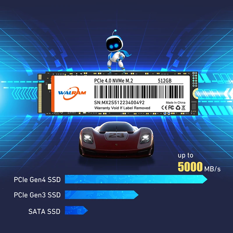 Walram ssd ps5 M2 NVMe SSD 2tb 1 tb 512gb PCIE4 M.2 2280