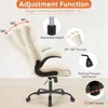 Computer Gaming Chair, Ergonomic Office Chair High Back Heavy Duty Task Desk Chair with Flip-up Arms, PU Leather 5