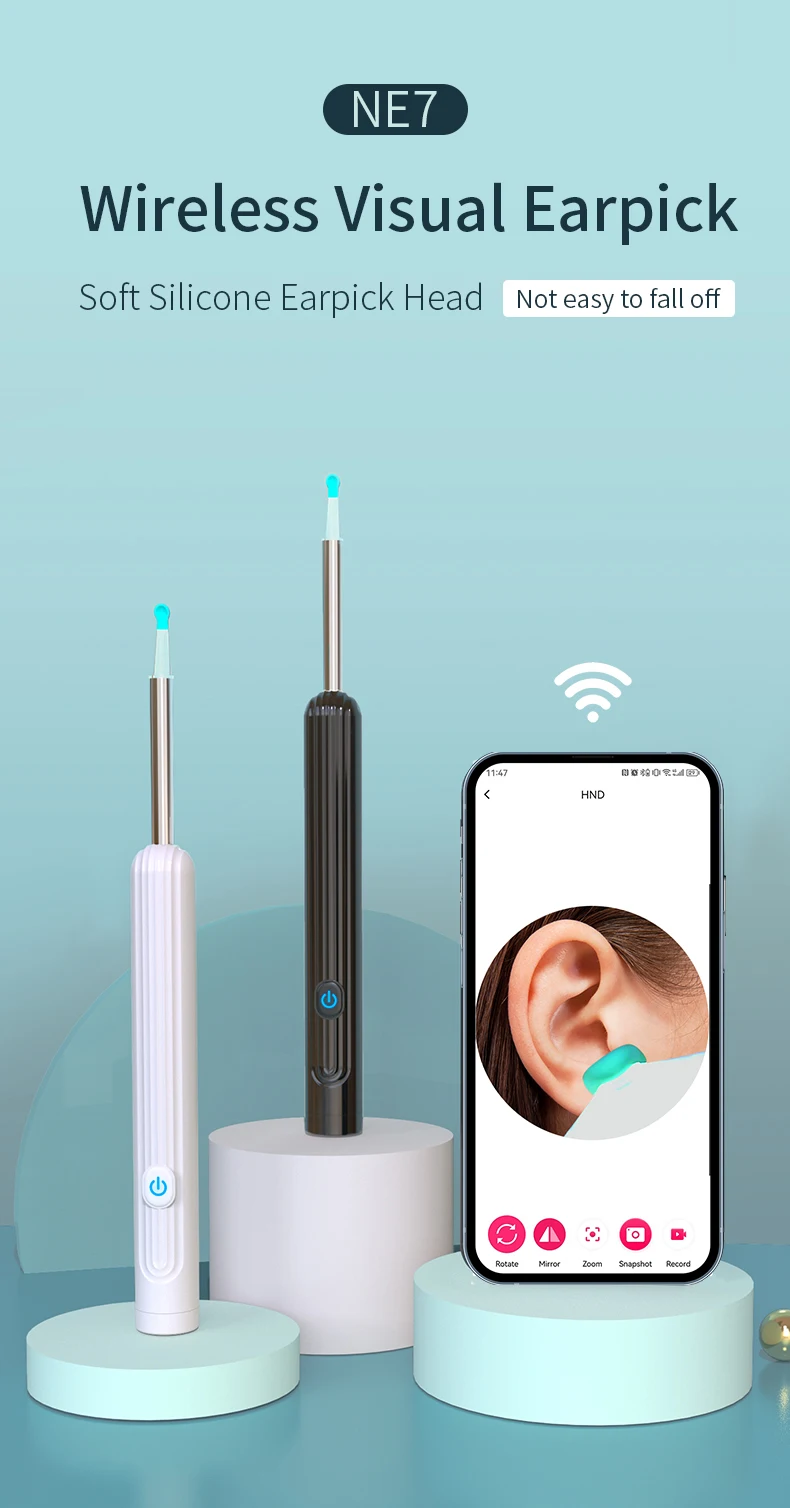 Ohrenreiniger mit Kamera WLAN & LED – 1296P USB-C