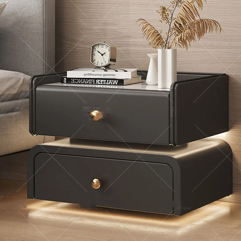 

Luxury Nightstand Bedroom Drawers Side Modern Cabinets Square SmartNightstand Drawers Mesilla De Noche Bedroom Furniture