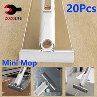 2-20Pcs Mini Mop Squeeze Mini Mop Folding Home Cleaning Mops with Self-squeezing Floor Washing Mops Desk Kitchen Car Clean Tools 1