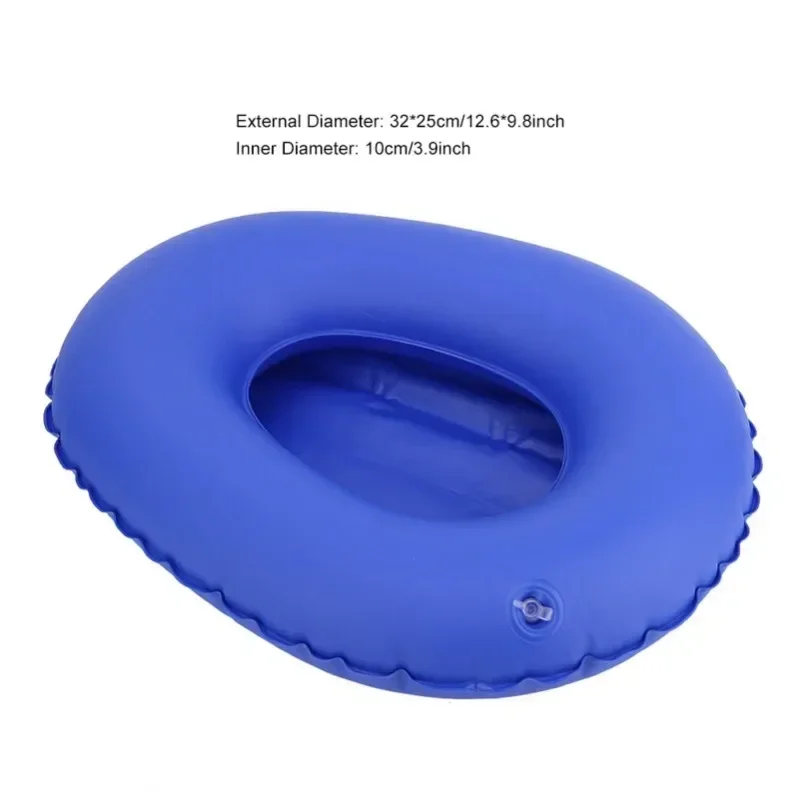 Washable Inflatable Bedpan Bedridden Elderly Disabled Patient Care Anti Bedsore Air Cushion Portable Reusable Toilet Potty Stool 3