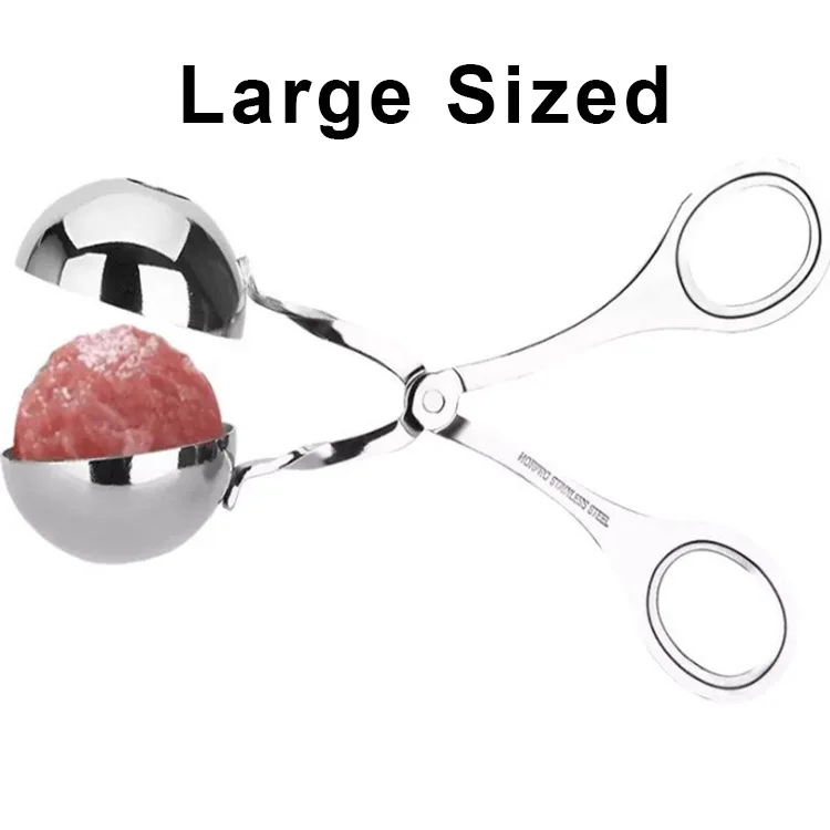 thumbnail image 1 of Herramienta para hacer albóndigas con clip para principiantes, antiadherente, cuchara para dar forma a las albóndigas rellenas, cuchara para cocinar, accesorios de cocina de acero inoxidable, 1 of 5