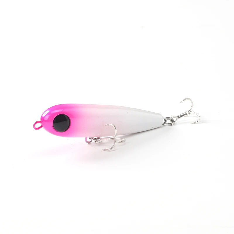 HAIMALUO HOPOPEN Floating Fishing Lures 76mm Pencil Top Water Saltwater Hard Baits Dog Walking Sea Bass Wobblers Lure Topwater