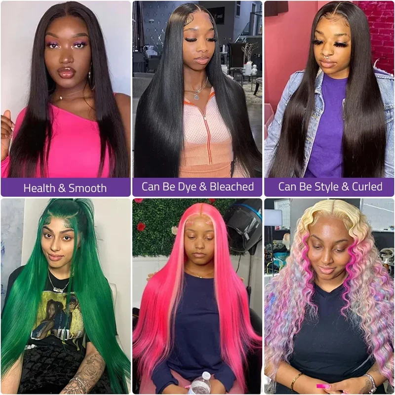 250% Density Wear and Go 5x5 Glueless Wig Human Hair Pre Cut Ready to Wear 13x6 Lace Front Wig Straight Human Hair Wig For Women
