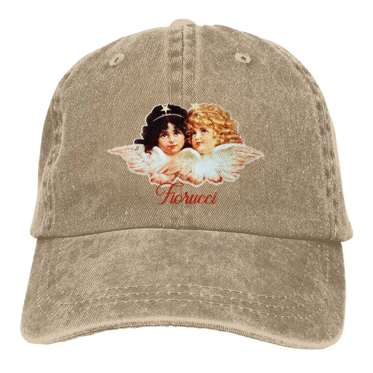 VintageFiorucciCherubsUnisexBaseballCapsAngelKawaiiDistressedDenimCapsHatVintage