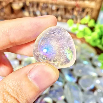 Aura Clear Quartz – Tumbled