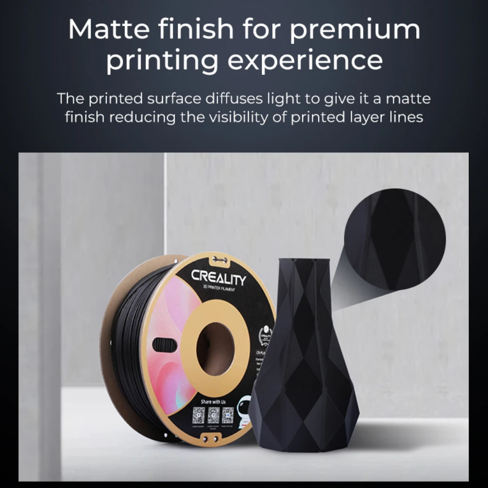 Filament PLA Premium Matte NOIR CHARBON - 0,5-1kg / 1.75mm