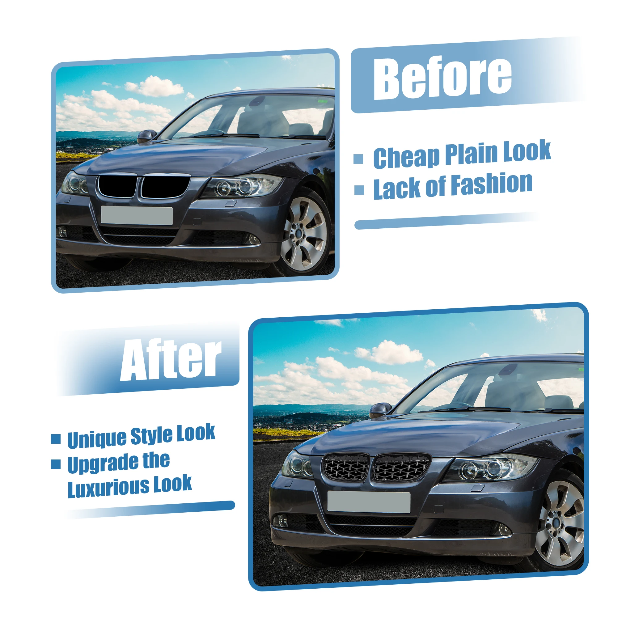 UXCELL  ĵ  ׸, BMW 3 ø E90 2009 2010 2011 2012 51137201969/51137201970, 1 