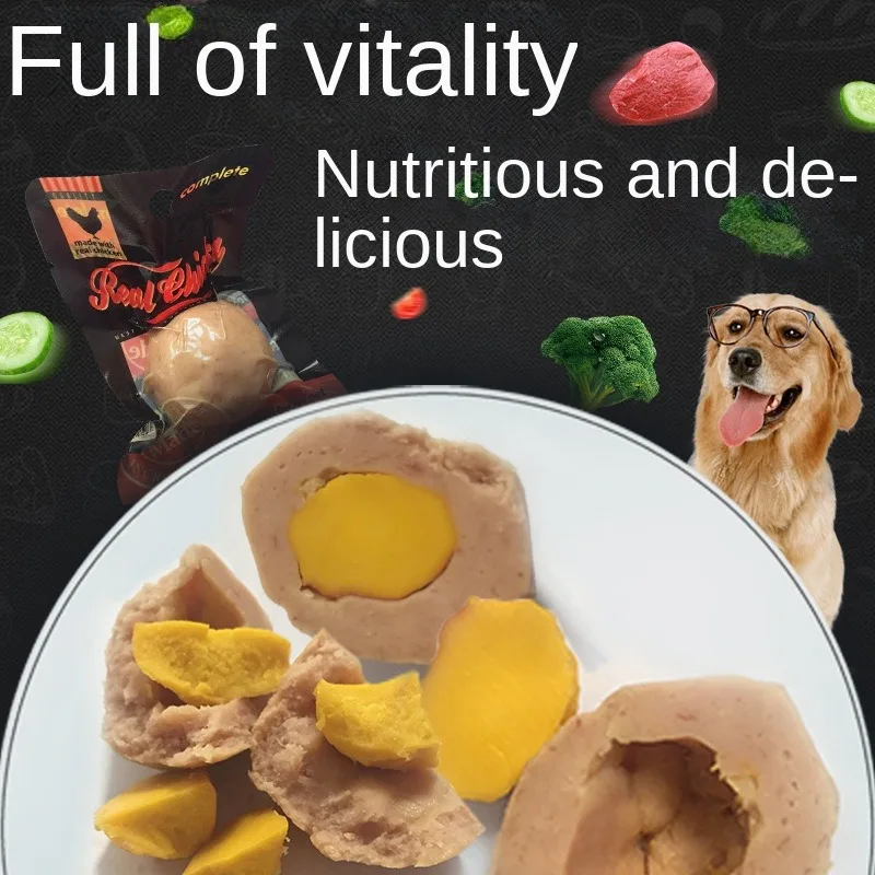 Pet Snacks Vitality Egg 40g/Dog Snacks Meat Eggs Nutritional Delicious Eggs Dog Training Reward Pet Chew Food Meat