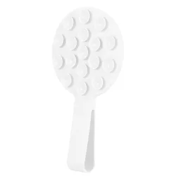 Versatile Magnetic Phone Holder with Silicone Suction Cup and Portable Stand (White)
