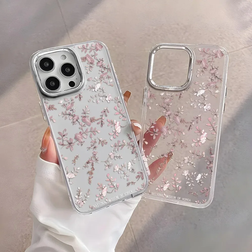 Elegant Little Flower Transparent Soft Phone Case
