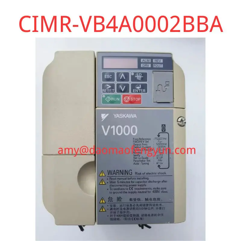 

Second-hand CIMR-VB4A0002BBA Inverter tested ok 0.75kw/0.4kw