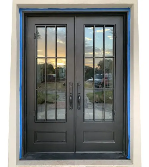 

Hot Selling Superior Quality Cast Iron Door Exterior Iron French Doors Wrought Iron Door