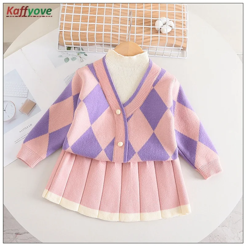 

Girl Baby Sweater Knitted Warm Winter Autumn Children Dress Coats Skirts 2-6 Years Children Knitwear Sweaters Pageant Outerwear