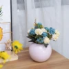 Modern Round Vase Metal Plant Flower Pot Home Living Room Office Table Ornament Decoration Small Art Pot Ball Flower Vase 5