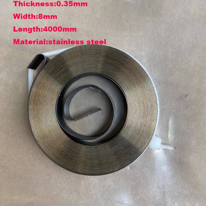 

Small constant force spring for car seat belt supplier,0.35*8*4000mm