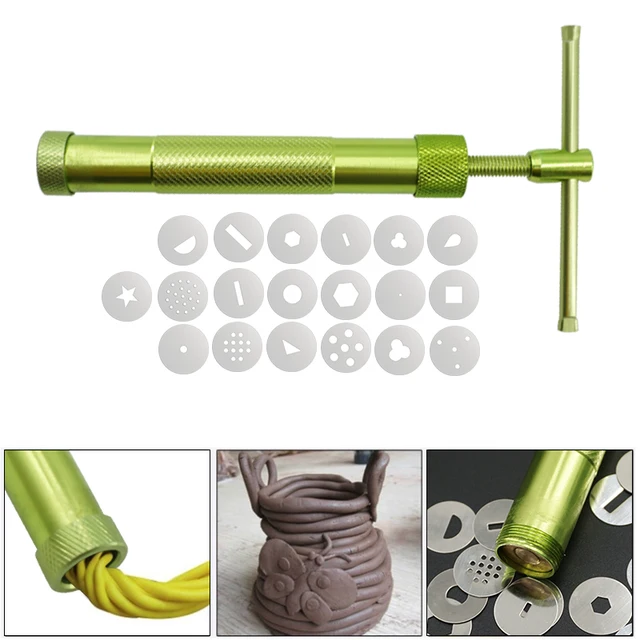 Agyag Extruderek Torta Szobor Polimer Szerszámok Díszítő Cukorpaszta Extruder Géppuska Fondant