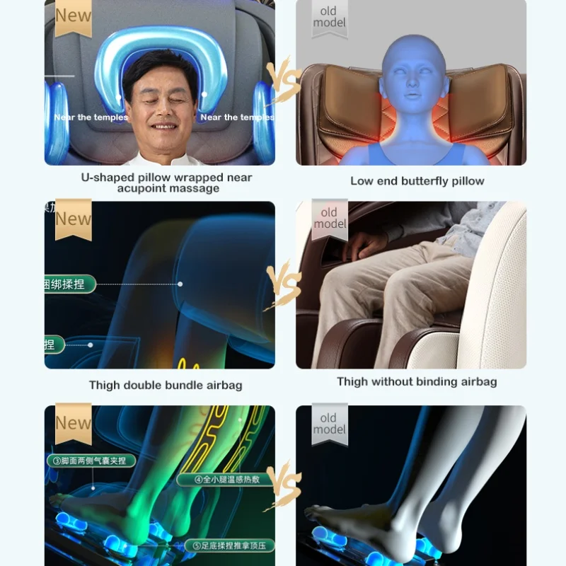 Germany ‘jare ®M9-5G  Luxury Zero Gravity Recliner Massage Chair New Model  Furniture Electric Heating Massage Chair 4