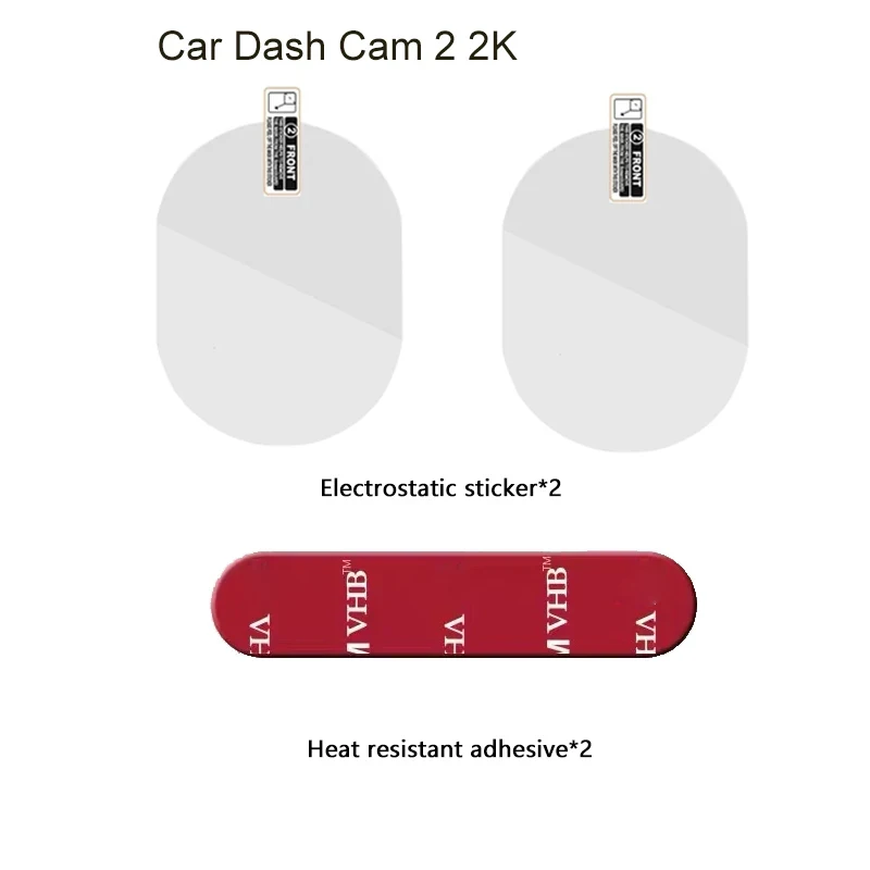 2k 2 Для Xiaomi Автомобильный видеорегистратор 2 2K пленка и статические наклейки подходит для Xiaomi 2 2K набор аксессуаров статическая наклейка клей