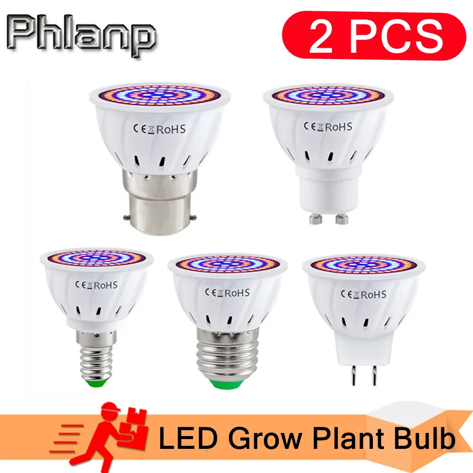 220V Hydroponic Growth Light E27 Led Grow Bulb Phyto E14 Full Spectrum For Flower Plant MR16 GU10 Hydroponic Growing Lamp B22