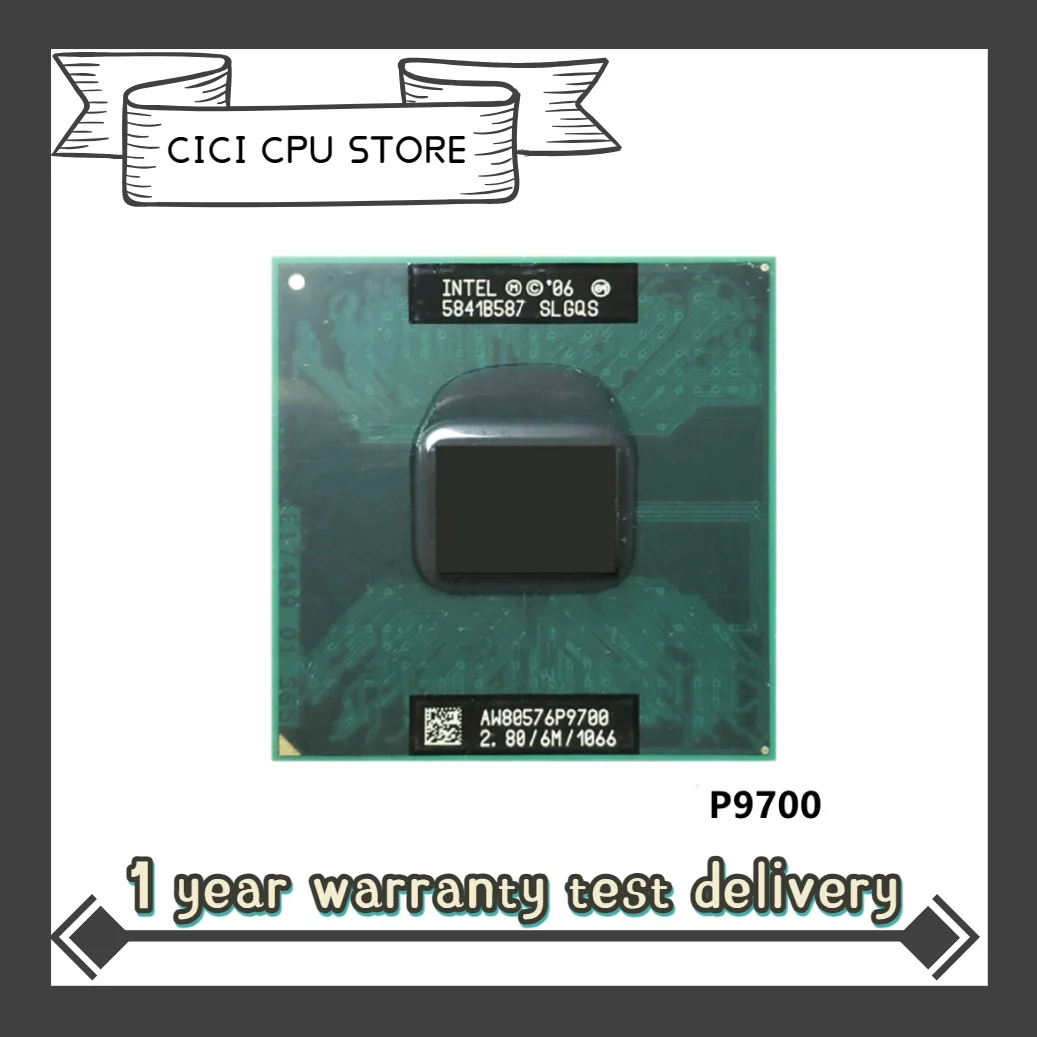

Процессор Intel Core 2 Duo Mobile P9700 SLGQS 2,8 ГГц двухъядерный двухпотоковый ЦПУ Процессор 6 Мб 25 Вт Разъем P