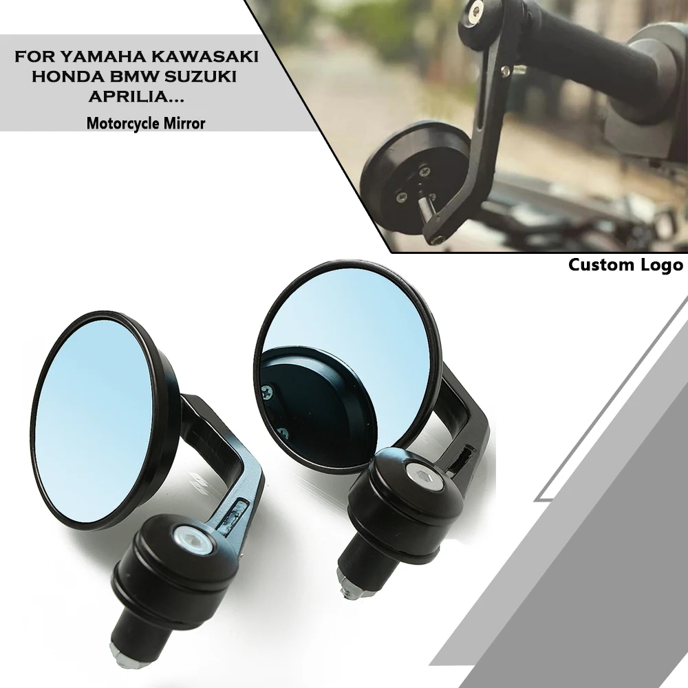 

Motorcycle Mirror CNC Aluninum 7/8"22MM Handlebar Rearview Side Mirrors For Kawasaki Z125 pro Z1000 Z650 Z750 Z800 Z900 ER6N ER6