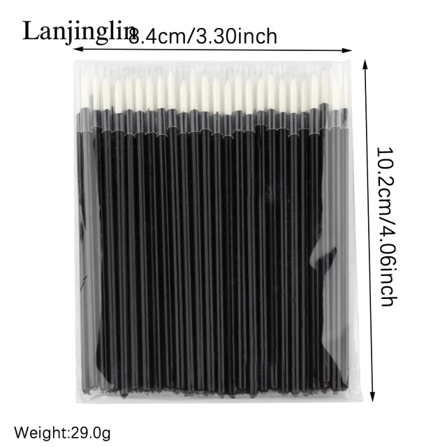 HOT 50Pcs Disposable Eyeliner Make Up Brush Eye Shadow Eyeliner Wand Cosmetic Brush Eyelash Extension Women Beauty Makeup Tool