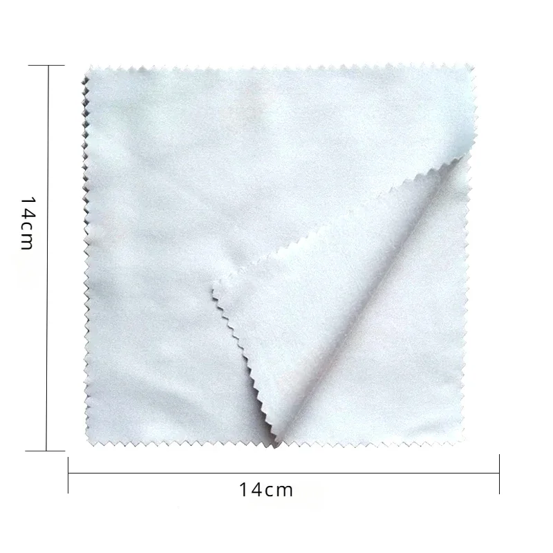 10pcs Sublimation Blanks White Microfiber Double Sided Fleece Glasses Cleaning Cloth Clean Lens Cloth