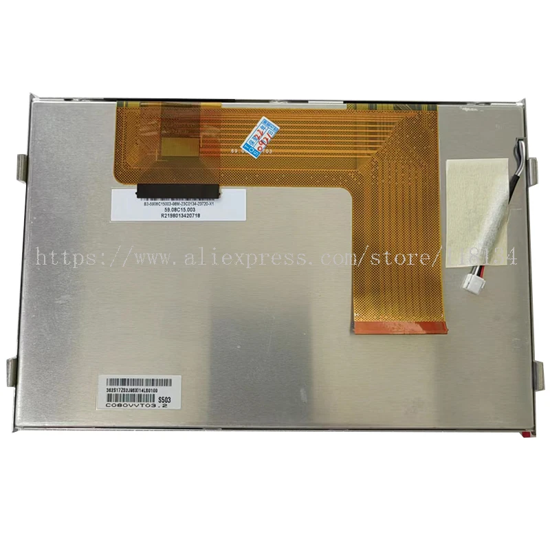 Polegada Display Lcd com Tela de Toque Led Capacitor C080vvt03.0 C080vvt03 C080vvt03.2 para Navegação Gps do Carro um Ano de Garantia 8.0