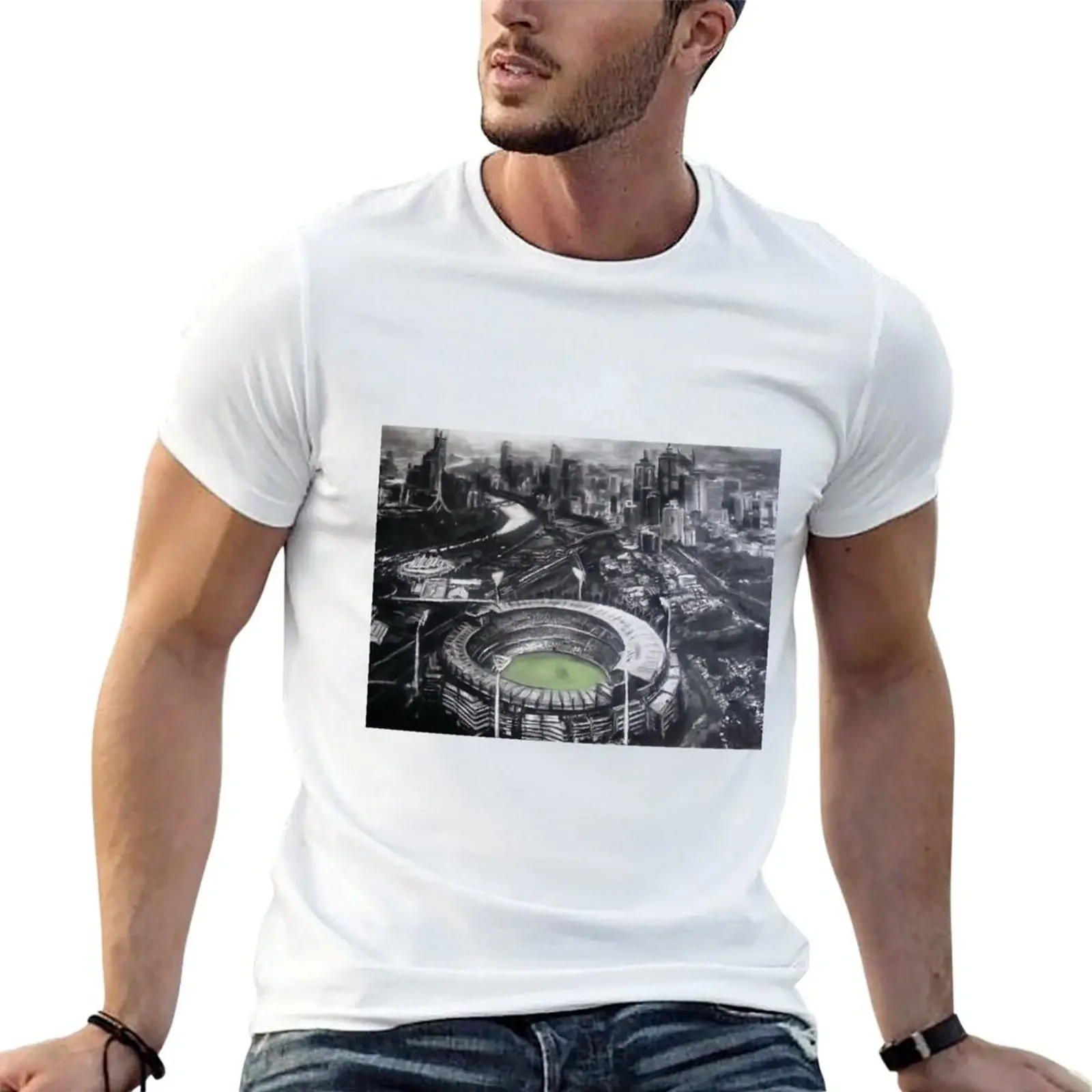 

VILLE DE MELBOURNE T-shirt customs plain summer top mens t shirt graphic