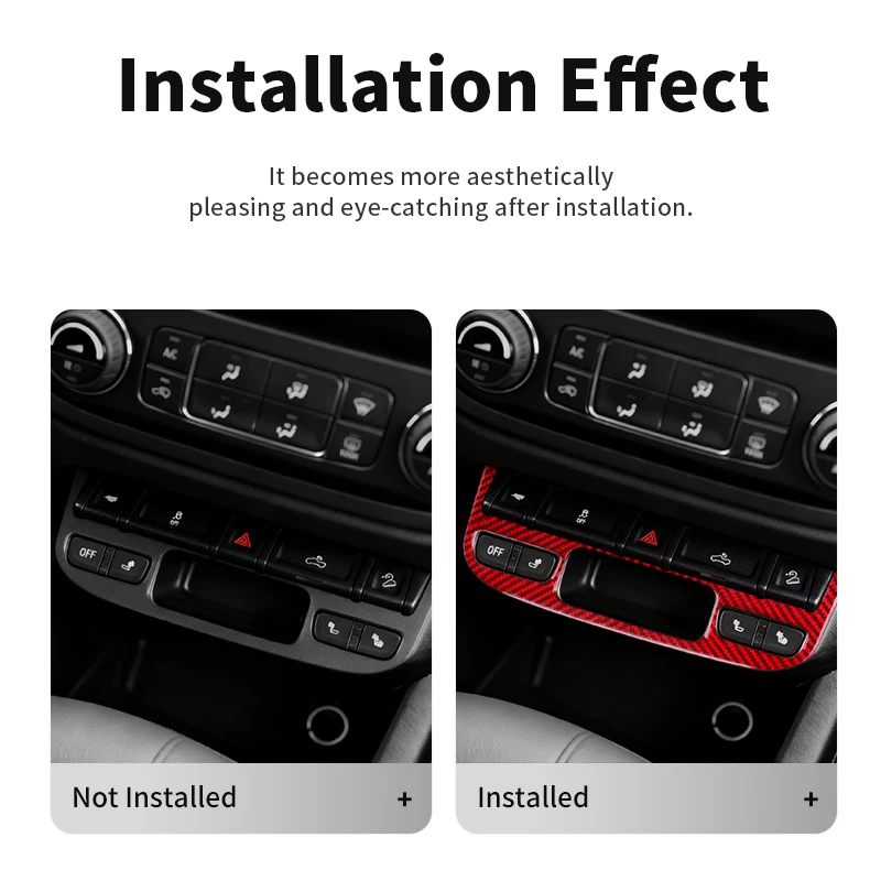 Para Chevrolet Colorado (2015-2022) consola central de fibra de carbono molduras de instrumentos pegatina de marco accesorios de ajuste Interior de coche 4