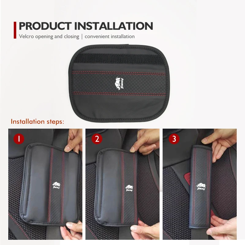 thumbnail image 2 of QODOLSI Pack-2 Car Seat Belt Pads, Fluffy Shoulder Pads 2 of 12