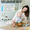 Air Purifier for Bedroom Home Portable Air Purifiers Air Cleaner with HEPA Filter /3 Speed/5 Timing,for Remove Dust,Pollen,Smoke 4