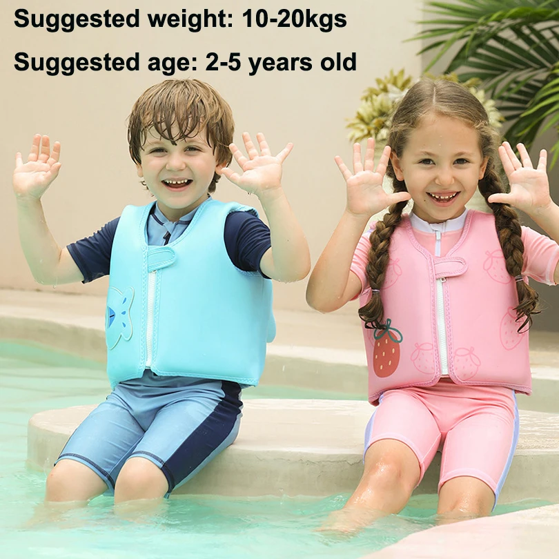 Inflatable Swim Vest 2-5years Child Buoyancy Baby Swim Trainer for Boy Girl