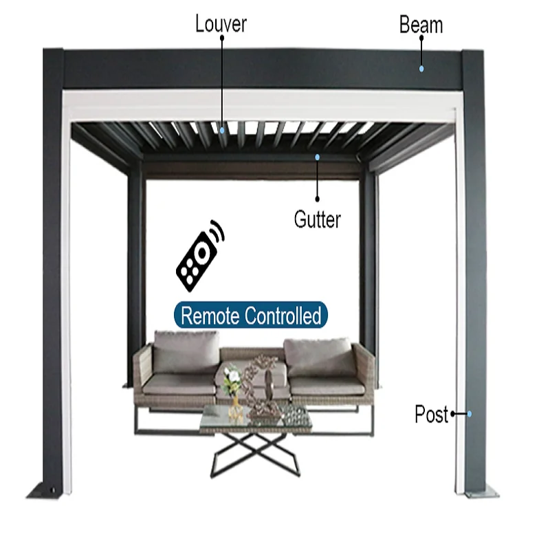 Gazebo de aluminio impermeable para exteriores Pagoda para jard n Gazebo de aluminio impermeable para exteriores pagoda para jard n