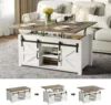 Coffee Table Lift Top, 4 in 1 Multi-Function Convertible Coffee Table with Hidden Compartment 1