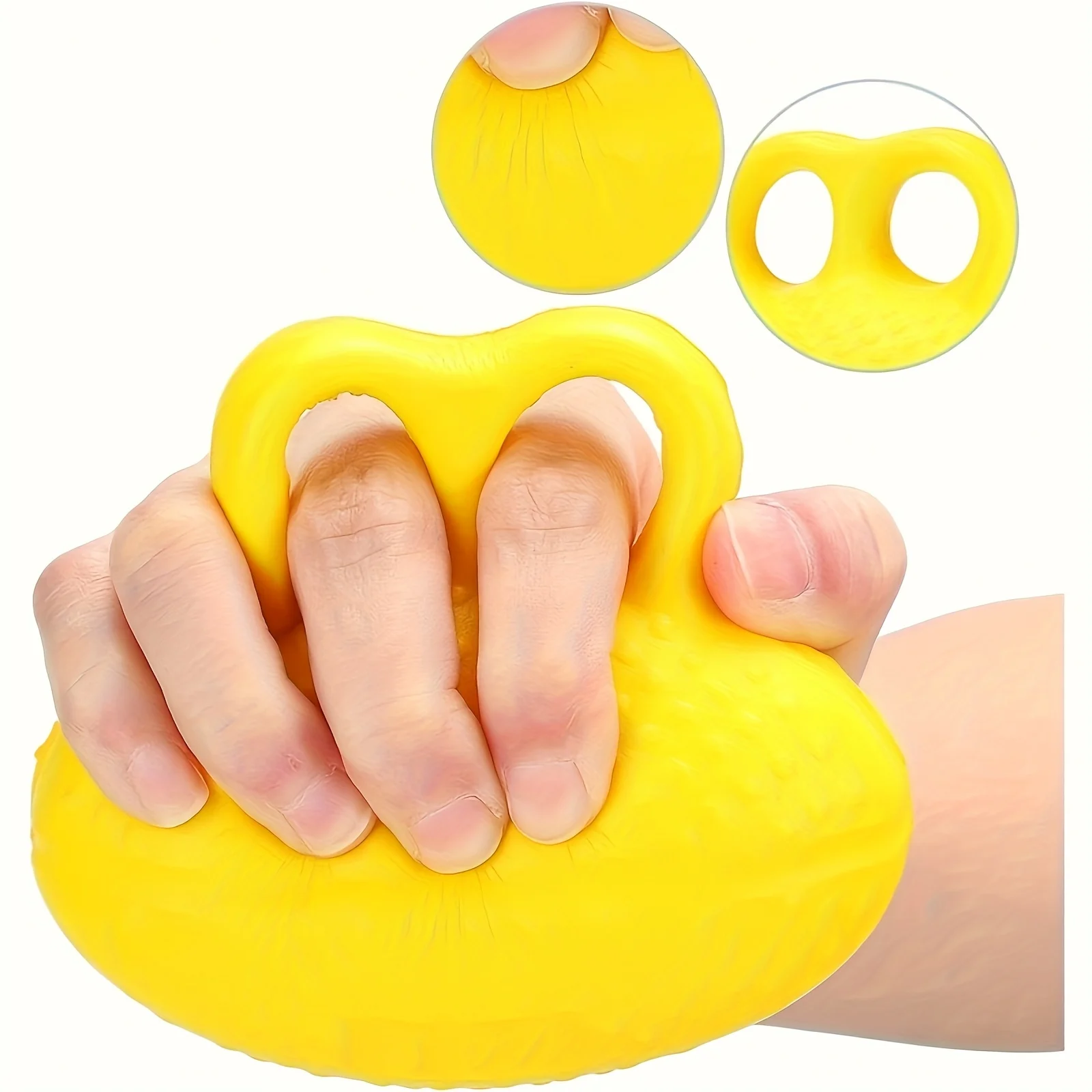 High Elasticity PU Grip Ball, Suitable for Rehabilitation and Finger Strengthening - Egg Shape, Usable in All Four Seasons