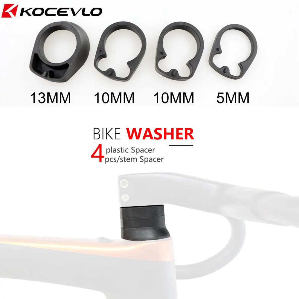 4Pcs Road Bike Bicycle Stem Spacer Set For 1-1/8(28.6mm) Fork Integrated Handlebar Headset Washer Accessories